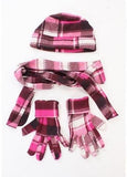 Ivy League Plaid Scarf, Hat & Mitten Set